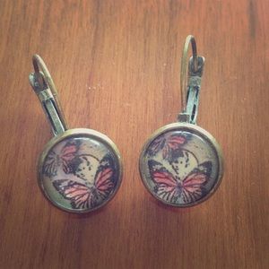 Vintage butterfly earrings
